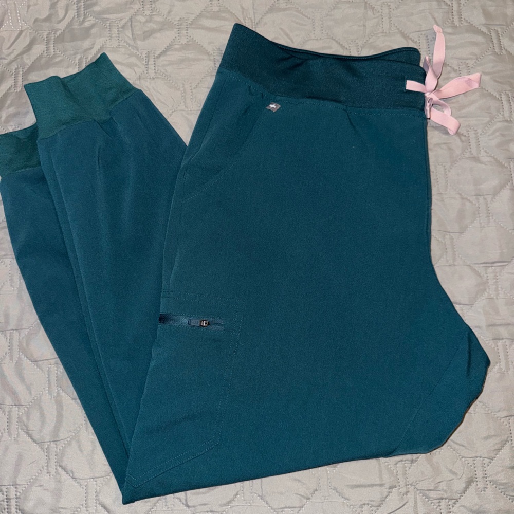 Figs, Zamora Jogger Scrub Pants, Caribbean Blue , XL